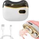 Electric Nail Clipper, Electric Automatic Nail Clippers with Light Nail Trimmer 2 Speeds Automatic Nail Clipper Storage Compartment with Debris, for Adults, the Elderly, and Children(White)