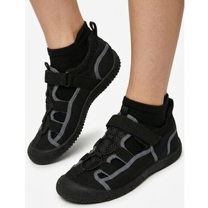 ZeroXposur Black Sandals for Kids, Outdoor Shoes, River Sandals for Kids, Black and Gray,  Size 5Y