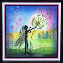 CYFUN DESIGN 6pcs Stamps Jungle Fairy Girl Mermaid Forest Cabin Clear Stamps for Card Making Scrapbooking Paper Crafts Handmade Embossing Stencil Photo Album Decor Template DIY Seal