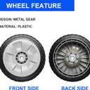 Replacement Lawn Mower Rear Drive Wheel for 42710-VE2-M02ZE 42710-VE2-M00ZE 42710-VE2-M01ZE 42710-VG3-B00 - 8" Wheel Assebmly Compatible with HRR216 HRS216 HRT216 Walk Behind Lawn Mower (Set of 2)