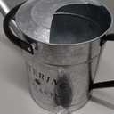 Galvanized Watering Can for Outdoor Indoor Plants, 1 Gallon Decorative Countryside Style Water Can with Removable Spout, Perfect Metal Watering Can for Indoor Plants and Garden Flower