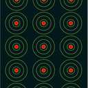 12x18 Splatter Targets. Shots Burst with a Bright Splatter Upon Impact. Instantly See Your Shots. Fully Reactive Targets.