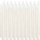 qinxiang 30 Pack Ivory Taper Candles, 10 inch (H) Dripless, Unscented Dinner Candle, Smokeless Taper Candles, Paraffin Wax with Cotton Wicks, Approxinately 7-8Hours Burn Time