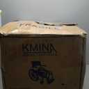 KMINA PRO - Shower Wheelchair, Adjustable Chair with Wheels for Disabled Adult, Self Propelled, Black