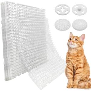Ley's 10 Pack Scat Mat for Cats, 16x13 Inch Cat Deterrent Mat with Spikes, Indoor/Outdoor Pet Training Mat, Humane Repellent Animals, Keep Pets Off Furniture, Gardens & Lawns
