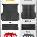 Truck Bed Mat &Tailgate Liner for Ford Ranger 2024-2026 (5FT, 59.6'')
