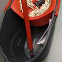 O-Cedar EasyWring Microfiber Spin Mop, Bucket Floor Cleaning System, Red, Gray, Standard