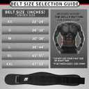 RitFit Weight Lifting Belt - Great for Squats, Lunges, Deadlift, Thrusters - Men and Women - 6 Inch Black/Camouflage, L
