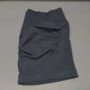 VOYJOY Women Workout Impact Shorts 2.5"/ 3.6"/ 4.5"/ 6" Scrunch Butt Lifting Gym Seamless Booty Biker Shorts (Large, Stormy Grey)