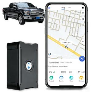 GPS Tracker for Vehicles, Over 1 Month Battery 4G LTE Hidden Tracking Device for Cars, Geo-Fencing Alerts, 10S Update, 180-day Track Playback, Real-Time Magnetic Tracker, Subscription Needed (Black)