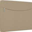 14 inch Laptop Case, Shockproof Protective Laptop Cover Briefcase Carrying Computer Bag with Accessory Pocket Portable Computer Sleeve for 14" MacBook, HP, Dell, Lenovo, Acer, Khaki
