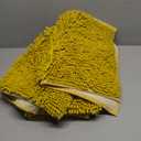 Bathroom Rugs Sets 3 Piece, Super Soft Absorbent Bath mat Set,with U-Shaped Toilet Rug,Strong PVC Underside Bathroom Rug,Antiskid Bath mats Washable Toilet mat, Yellow