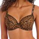 Freya Women's Wildside Underwire Plunge Bra (36DD, Leopard)