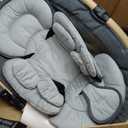 Electric Baby Swings for Infants, Infant Swing with Music Speaker, 3 Seat Positions, 5 Speeds and Remote Control for Newborn Boy Girl, Indoor & Outdoor Use, Black