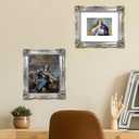 Silver Picture Frame 8x10 Vintage Victorian Picture Frames Antique Gothic Baroque Ornate for Wall or Tabletop Display, Fits 8x10 or 5x7 Photo with Mat