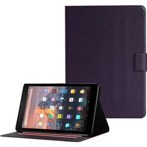 DTangLsm for Amazon Fire HD 10 Tablet Case (Previous 9th / 7th / 5th Generation, 2019/2017/2015 Release) 10.1" Premium PU Leather Stand Cover for Kindle Fire HD 10 Case, AutoWake/Sleep, Purple