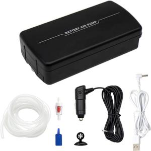 Small Aerator for Fish 6 Gallons/19GPH-35GPH,Aerator for Bait Bucket,Adjustable USB Air Pump,Quiet Voice,with Car Cigarette Lighter, Suitable for Tropical Fish Enthusiasts and Fishing Enthusiasts