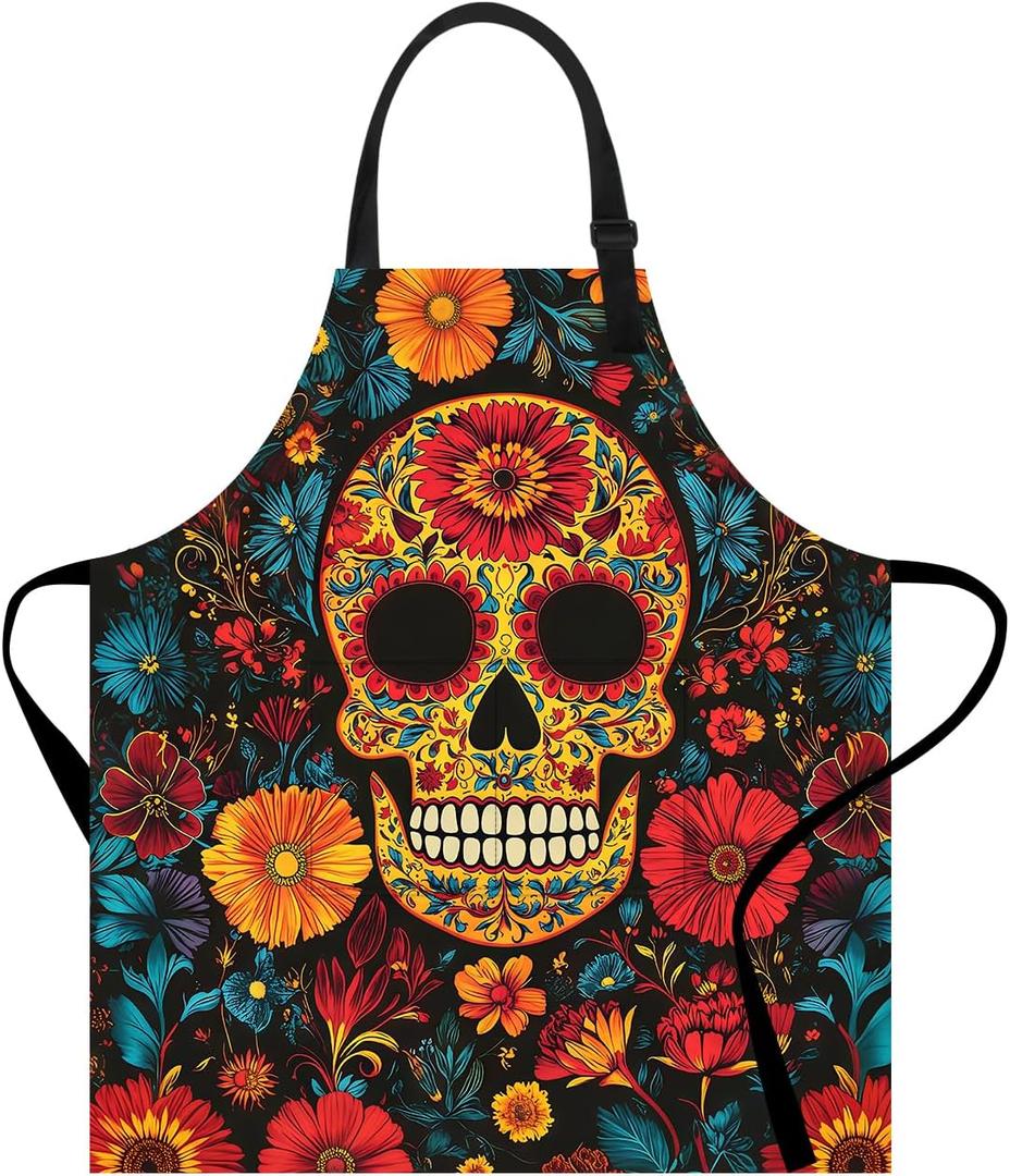 ANNA QUEEN Funny Apron for Women Men with Pockets, Adjustable Kitchen Chef Aprons for Cooking Baking Gardening Cute Apron (#10)