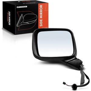 A-Premium Driver Side Power Door Mirror - Compatible with Jeep BU Series Renegade 2015 2016 2017 2018 - Heated Manual Folding Black Outside Rear View Mirror - Replace# 5VZ86LXHAA