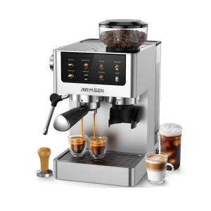 Espresso Machines with Conical Burr Grinder, 20-Bar | AIRMSEN BCM2316