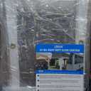 6 x 8FT Outdoor Clear Tarp Curtain Waterproof Wind-Proof 24 Mil Transparent Vinyl Tarp for Patio Pergola Garden Canopy Rainproof Anti-Tear PVC Thick Cover with Grommets