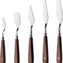 Cake Cream Spatula 5 Pieces/Set Stainless Steel Frosting Baking Pastry Tool Mixing Set Cake Icing Oil Painting Decorating Cream Toner Tool