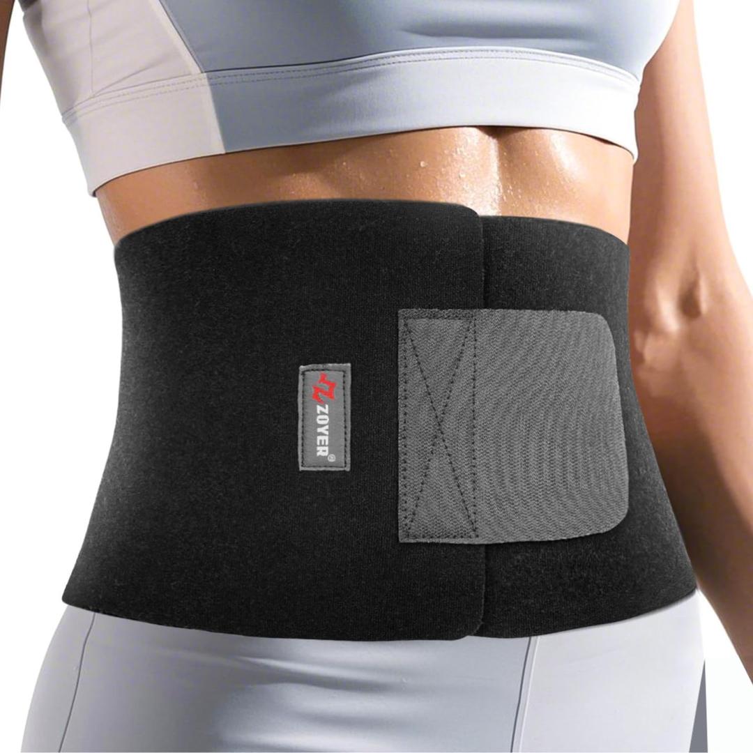 ZOYER Waist Trainer for Women Lower Belly Fat, Sweat Band for Stomach Weight Loss, Sweat More, Increase Core Stability, Size: Medium