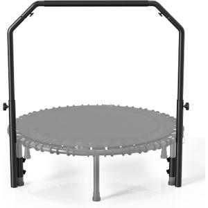 BCAN Adjustable Handle Bar Accessory for 40"/48'' Fitness Trampolines, 4 Levels Adjustable(2'6" ~3'5"), Foam Handles, Easy Assembly(Trampoline Not Included)
