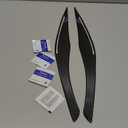 2PCS Headlights Eyebrows Car Eyelids Stickers Carbon Fiber Trim Cover fits for BMW 3 Series Accessories - ONLY for E90 2009-2012