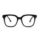 Avaeye Oversized Reading Glasses for Women Men Large Square Frame Readers Trendy Eyeglasses with Spring Hinges (Black, 1.5)