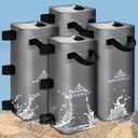 Canopy Water Weights Bag Set of 4, 220 LBS Gazebos Tent Water Weights Set, 4 Leg Weights for Gazebo, Pop-Up Canopy, Canopies, Tent(Grey 25L)