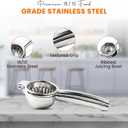 Heavy-Duty Stainless Steel Lemon Squeezer Handheld Citrus Press for Effortless Juicing