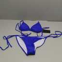Women Two Piece Swimsuit Sexy Swimwear Halter String Triangle Bikini Sets (XL, Royal Blue)