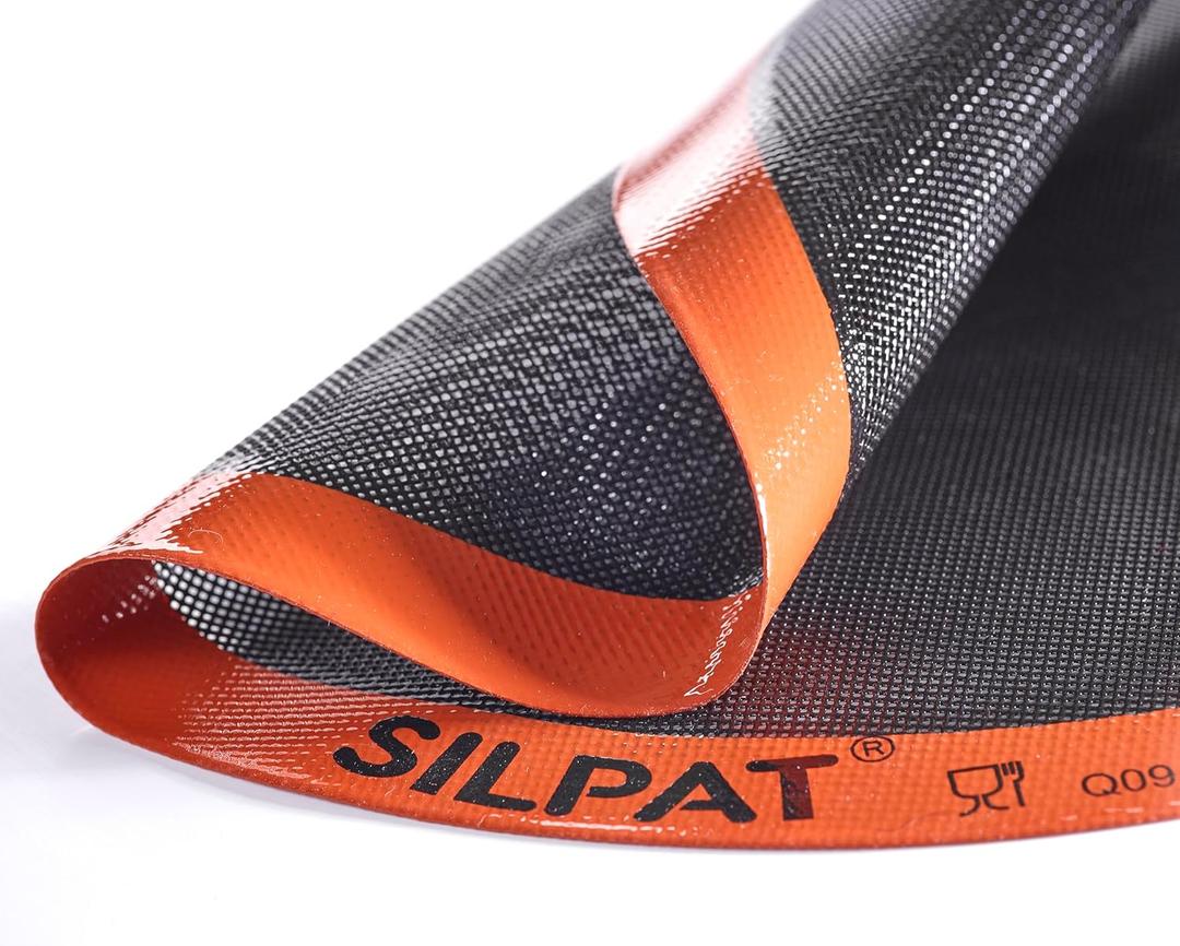 Silpat The Original Perfect Pizza Non-Stick Silicone Baking Mat, 16" Round (Orange)