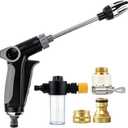 Washer Gun,High Pressure Washer Handheld Power Washer,Garden Hose Nozzle with 360 Rotating Nozzle,3 Spray Modes,Handheld Jet Nozzle Power Washer for Garden Hose - Fit with U.S. 3/4In Threaded Hoses