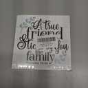 Christian Sign, Wooden Box Sign Desk Decor, Friendship Scripture Wood Plaque, Rustic Wood Table Sign, Thank You Gift for Friend, Proverbs 18:24 - A True Friend Sticks By You Like Family Sign