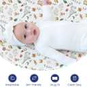TotAha Crib Sheets for Boys Girls, Premium Soft Crib Mattress Fitted Sheet, Super Stretchy Jersey Knit Baby Sheets, Silky Comfort Baby Bed Sheets 28x52x9 Extra Deep Pocket, 2 Pack (Happy Zoo & Jungle)