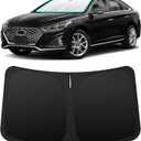INSAUTO Custom Fit Windshield Sun Shade Accessories for Hyundai Sonata 2015-2019, Foldable Front Window Sunshade, UV & Heat Reflector, Keeps Interior Cool, Includes Storage Bag