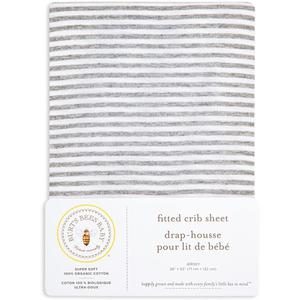 Burt's Bees Baby - Fitted Crib Sheet, Girls Boys & Unisex 100% Organic Cotton Crib Sheet for Standard Crib & Toddler Mattresses