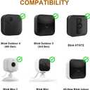 4 x 2Pack Vinyl Siding Mount Compatible with Blink Outdoor 4 (4th Gen)/(3rd Gen) XT3/Blink XT/XT2/Mini, No Drill Mounting Bracket with Adjustable Angle for Vinyl Siding Hooks