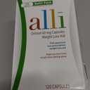 alli Weight Loss Diet Pills, Orlistat 60 mg Capsules, Non Prescription Weight Loss Aid, 120 Count Refill Pack