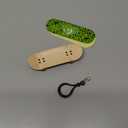36mm Fingerboard Complete Wood Pro Set-Up Keychain with Stickers
