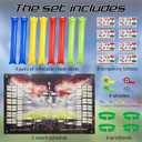 Wildarms Mexico Soccer Fan Party Kit 21PCS with Noise Sticks, Tattoos, Wristbands & Match Poster (Mexico)