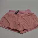 Ksmien Women's 2 in 1 Running Shorts - Lightweight Athletic Workout Gym Yoga Shorts Liner with Phone Pockets (Pink)