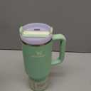 STANLEY Quencher H2.0 Tumbler with Handle and Straw 40 oz | Flowstate 3-Position Lid | Cup Holder Compatible for Travel | Insulated Stainless Steel Cup | BPA-Free | Pistachio