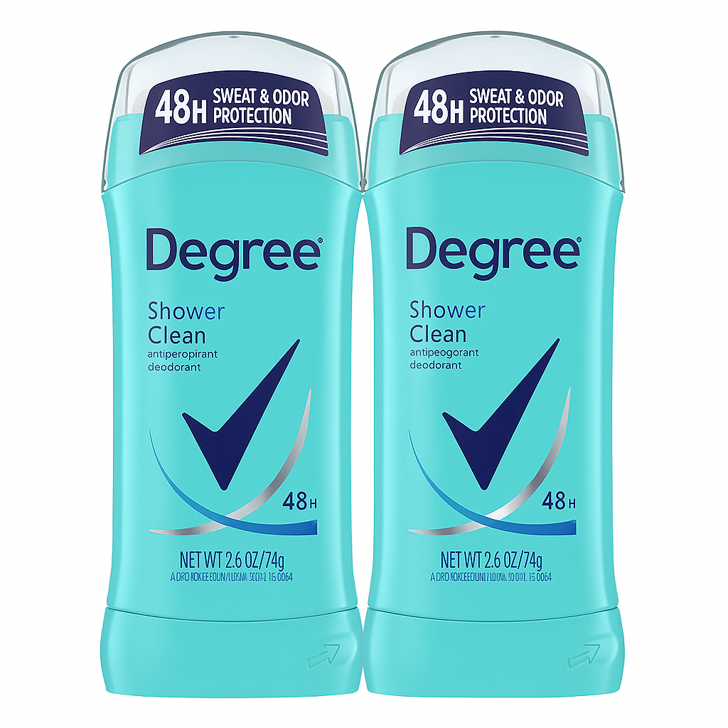 Pack of 2 Degree Antiperspirant Deodorant Fresh Energy 48-Hour Sweat and Odor Protection Antiperspirant For Women 2.6 oz