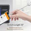 Lanyards for Id Badges Stainless Steel Metal Teacher Lanyard with Id Holder Retractable Cruise Ship Badge Holder for Women (Gold/Silver 13)