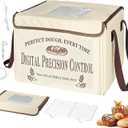 Bread Proofing Box, Folding Dough Proofing Warming Box with 50-113 Temp Control & 48h Timer, Proofer Oven with Metal Rack, Ideal for Sourdough, Bread Baking, Pizza, Yogurt, Kombucha, 5-Layer Fabric