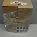 Lawei 6 Pack 27 Oz Clear Glass Jars with Stainless Steel Lids - Glass Food Canister Set Food Storage Jars for Cookie Rice Beans Pasta Snacks