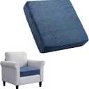 Yueyocici Corduroy Recliner Seat Cushion, Large High Density Foam Square Seat Cushion for Recliner Chair, Office Chair, Car, Sofa,Relieves Long-Sitting Pain(Dark Navy)